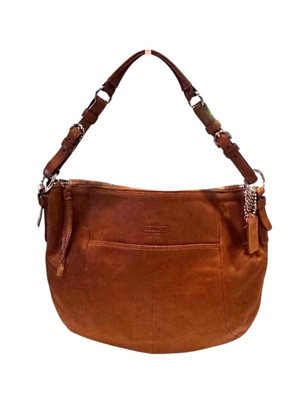 Vintage Coach 12684 Est. 1941 Tan Hobo Shoulder Bag Adjustable Strap FLAWS